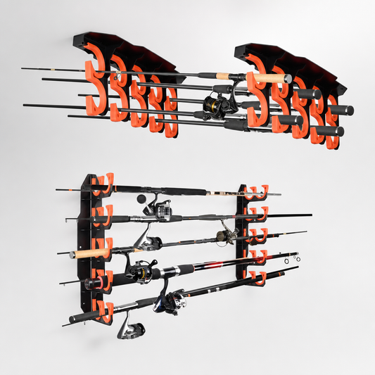 Grizzly Fishing Rod Storage Rack — studio hero